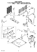 UNIT PARTS Diagram and Parts List for GR2FHTXTS00  Whirlpool Refrigerator