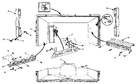 Lower Liner Parts Diagram and Parts List for 106M15EL-F  Kenmore Refrigerator
