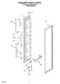 FREEZER DOOR Diagram and Parts List for GD2SHKXKQ00  Whirlpool Refrigerator