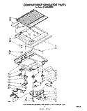 COMPARTMENT SEPARATOR Diagram and Parts List for ET18AKXRWR0  Whirlpool Refrigerator