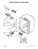 Part Location Diagram of WPW10594329 Whirlpool Refrigerator Air Damper Control Assembly