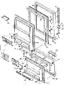 Door Parts Diagram and Parts List for 106W14FIML  Kenmore Refrigerator