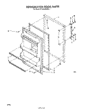 REFRIGERATOR DOOR, NOT ILLUSTRATED Diagram and Parts List for ET18SCXRWR1  Whirlpool Refrigerator