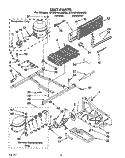 UNIT Diagram and Parts List for ET22PKXAW00  Whirlpool Refrigerator