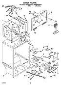 LINER PARTS Diagram and Parts List for GT9SHKXMQ02  Whirlpool Refrigerator