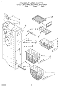 FREEZER LINER Diagram and Parts List for GD27DFXFB01  Whirlpool Refrigerator