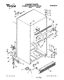 CABINET Diagram and Parts List for ET18ZKXAN00  Whirlpool Refrigerator