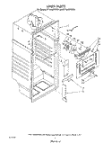 LINER Diagram and Parts List for ET18JMYWG01  Whirlpool Refrigerator