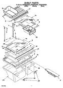 SHELF PARTS, OPTIONAL PARTS Diagram and Parts List for ET8MHMXRT01  Whirlpool Refrigerator