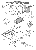 UNIT PARTS Diagram and Parts List for GC3PHEXNB01  Whirlpool Refrigerator