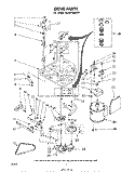 DRIVE Diagram and Parts List for  Whirlpool Washer