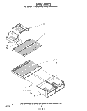 SHELF Diagram and Parts List for ET18JMXMWR1  Whirlpool Refrigerator