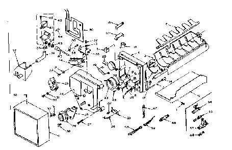 Ice Maker Diagram and Parts List for 106U16EIM  Kenmore Refrigerator