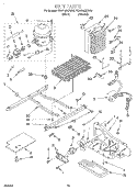 UNIT Diagram and Parts List for ED25RQXFW00  Whirlpool Refrigerator