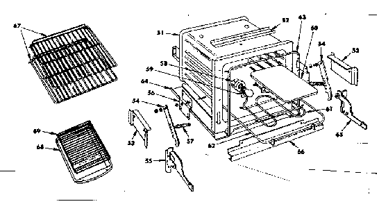 Part Location Diagram of T5806-4 Maytag Broiler pan