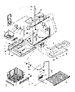 Refrigerator Freezer Section Part Diagram and Parts List for 106U18GIML  Kenmore Refrigerator