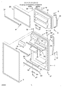 DOOR Diagram and Parts List for ET18GMXHT01  Whirlpool Refrigerator