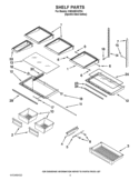 SHELF PARTS Diagram and Parts List for GI6SARXXF04  Whirlpool Refrigerator