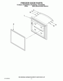FREEZER DOOR PARTS Diagram and Parts List for  KitchenAid Refrigerator