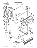 CABINET Diagram and Parts List for ET20PKXXN00  Whirlpool Refrigerator