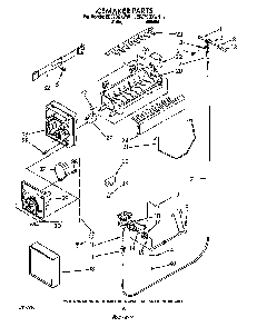 Icemaker Diagram and Parts List for ED27DQZWN11  Whirlpool Refrigerator