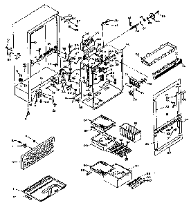 Cabinet Parts Diagram and Parts List for 106U14GIML  Kenmore Refrigerator