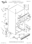 CABINET Diagram and Parts List for ET22PKXAN02  Whirlpool Refrigerator