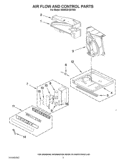 AIR FLOW AND CONTROL PARTS Diagram and Parts List for  Whirlpool Air Conditioner