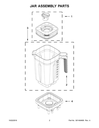 Part Location Diagram of W11678568 Whirlpool JAR PAD - ANDROMEDA