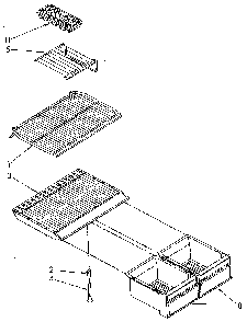 Shelf Diagram and Parts List for ET18JKXSN04  Whirlpool Refrigerator