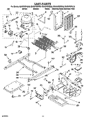 UNIT PARTS Diagram and Parts List for GS6SHEXNB00  Whirlpool Refrigerator