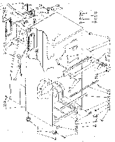 Cabinet Diagram and Parts List for ET18GKXSG02  Whirlpool Refrigerator