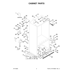 Part Location Diagram of W11757187 Whirlpool Screw