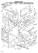 LINER Diagram and Parts List for GR2SHTXKS02  Whirlpool Refrigerator