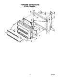 FREEZER DOOR Diagram and Parts List for ET20GMXXN00  Whirlpool Refrigerator
