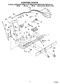 CONTROL Diagram and Parts List for GS6SHAXLS02  Whirlpool Refrigerator