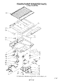 COMPARTMENT SEPARATOR Diagram and Parts List for ET18ZKXTM01  Whirlpool Refrigerator