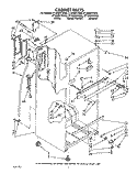 CABINET Diagram and Parts List for ET18NKXYN00  Whirlpool Refrigerator