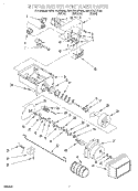 MOTOR AND ICE CONTAINER Diagram and Parts List for GD27DQXFB00  Whirlpool Refrigerator