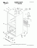 CABINET PARTS Diagram and Parts List for GB2FHDXWS01  Whirlpool Refrigerator