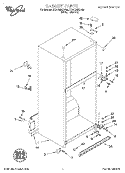 CABINET Diagram and Parts List for ET21DMXDN05  Whirlpool Refrigerator