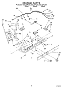 CONTROL Diagram and Parts List for GD5LHGXLB02  Whirlpool Refrigerator