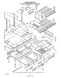 SHELF, LIT/OPTIONAL Diagram and Parts List for ET22DMXWW00  Whirlpool Refrigerator