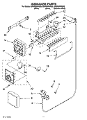 ICEMAKER PARTS Diagram and Parts List for GR9FHMXVS00  Whirlpool Refrigerator