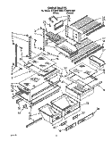 SHELF, LIT/OPTIONAL Diagram and Parts List for ET25RKXYN01  Whirlpool Refrigerator