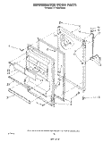 REFRIGERATOR DOOR , LIT/OPTIONAL Diagram and Parts List for ET18GKXSW02  Whirlpool Refrigerator