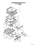 REFRIGERATOR SHELF Diagram and Parts List for ED27DQXXN02  Whirlpool Refrigerator