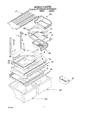 SHELF, OPTIONAL Diagram and Parts List for ET1MTMXKQ01  Whirlpool Refrigerator