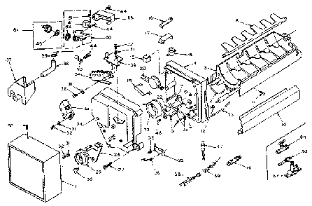 Ice Maker Parts Diagram and Parts List for 106W14BIM  Kenmore Refrigerator
