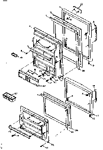 Door Parts Diagram and Parts List for 106T14GL1  Kenmore Refrigerator